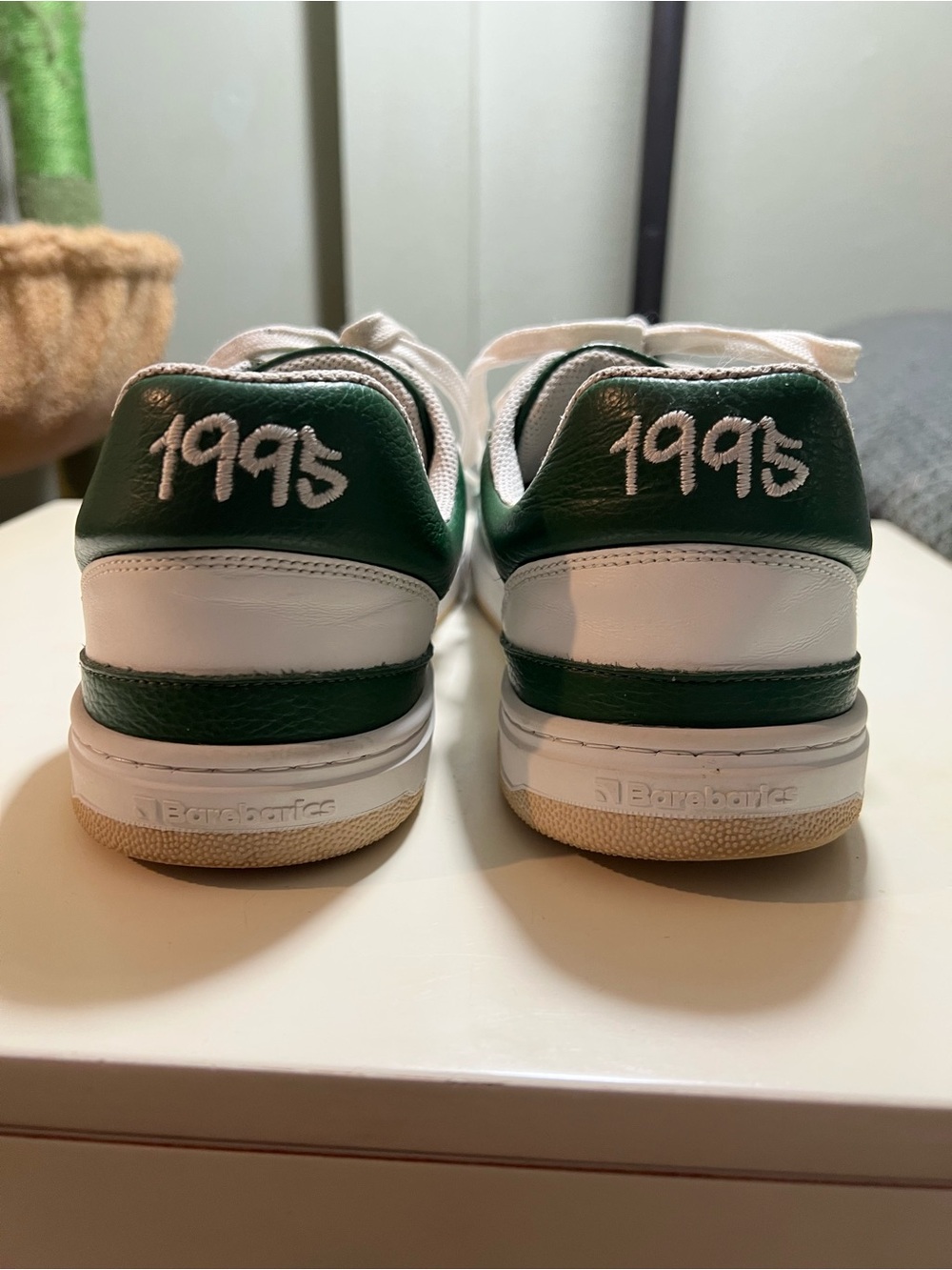 Barebarics Wave barefoot sneakers in a white green colorway.. Mens 8 women 9.5 - Picture 4 of 10